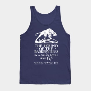 Distressed Hound White Tank Top